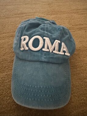 Blue ROMA Embroidered Baseball Cap